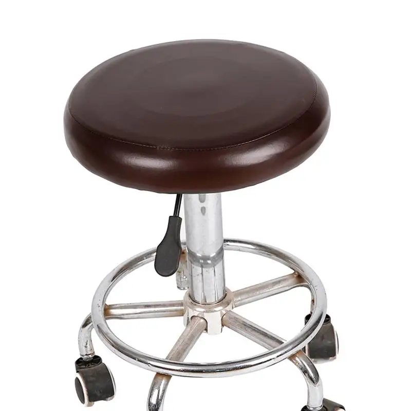 Elastic PU Leather Round Stool Chair Cover - Image 3