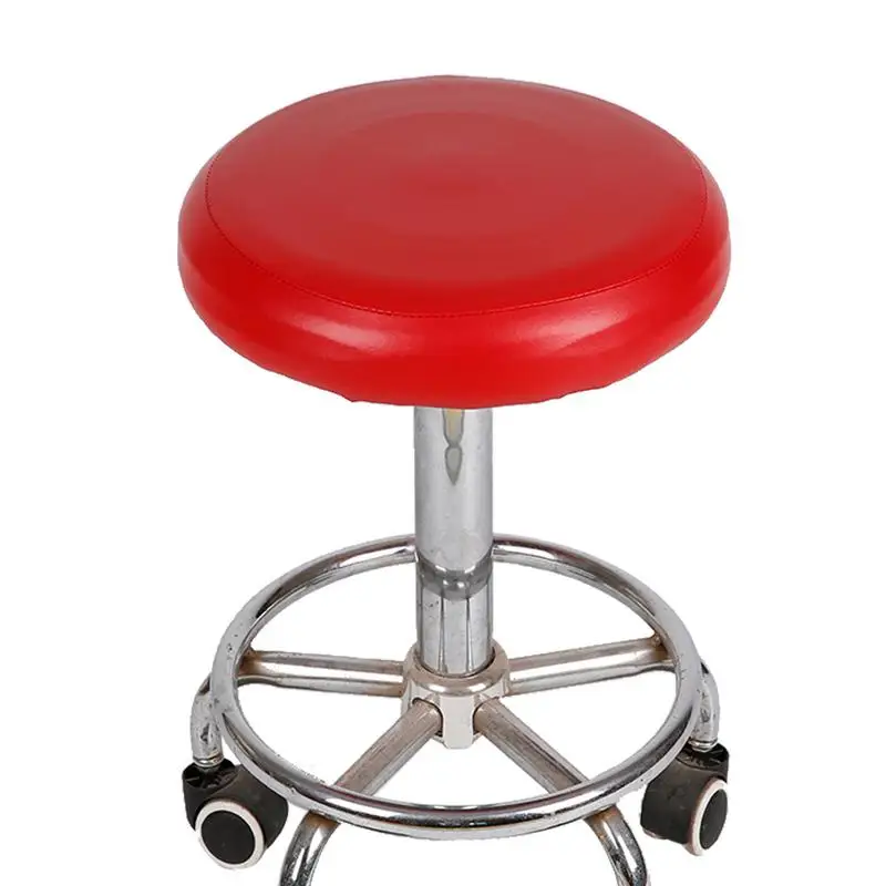 Elastic PU Leather Round Stool Chair Cover - Image 4
