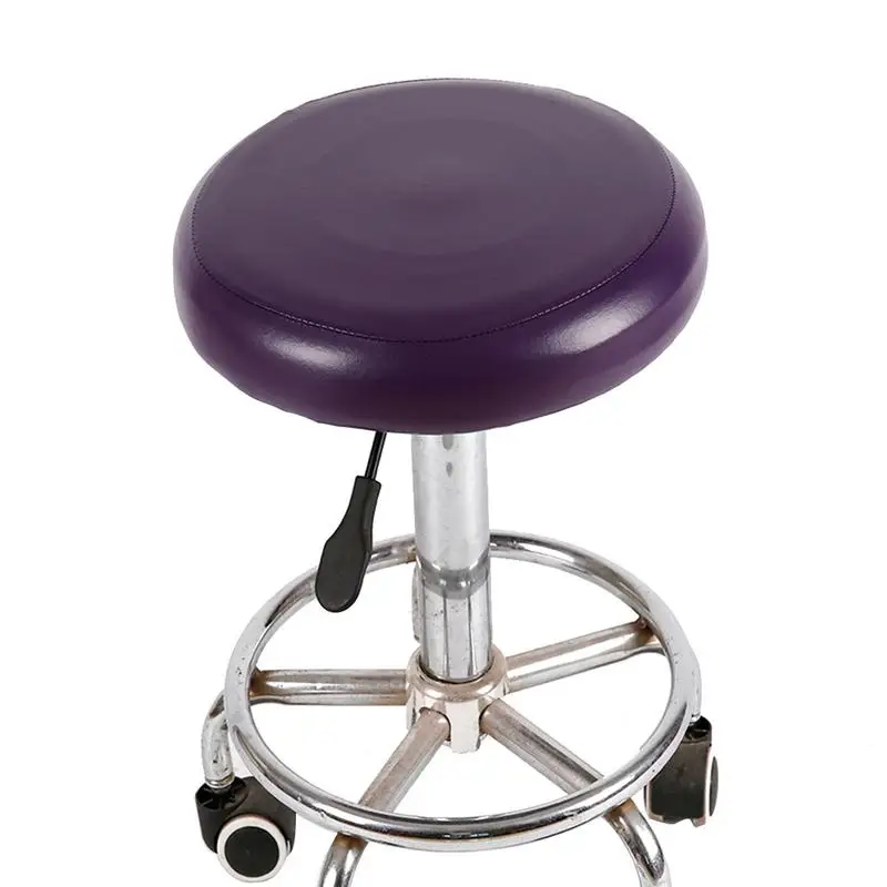 Elastic PU Leather Round Stool Chair Cover - Image 5