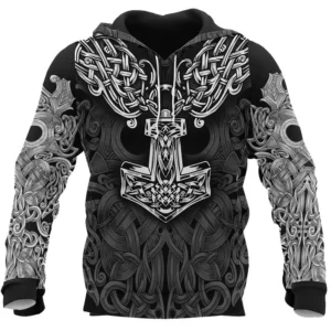 Viking Armor Tattoo 3D Printed Hoodie