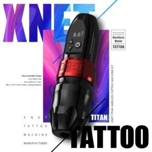 Xnet Titan 2024 Wireless Tattoo Machine Rotary Pen with Extra 38mm Grip