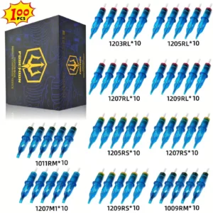 POSEIDON 100PCS Mixed Needle Professional Tattoo Cartridge