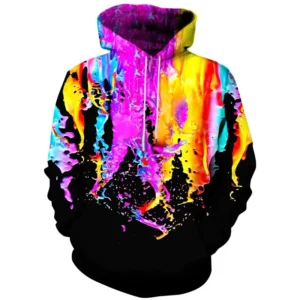 Abstract Smog Graphic Hoodie