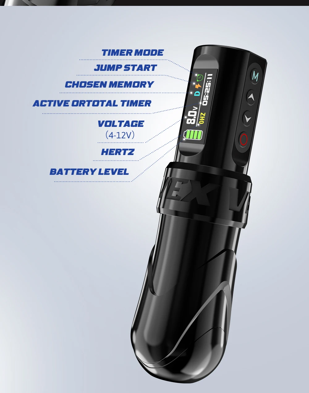 Professional VEX Wireless Tattoo Machine Pen - Image 5