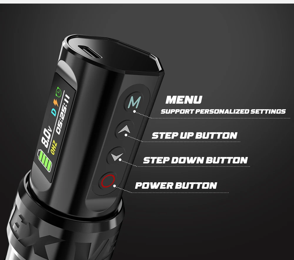 Professional VEX Wireless Tattoo Machine Pen - Image 4