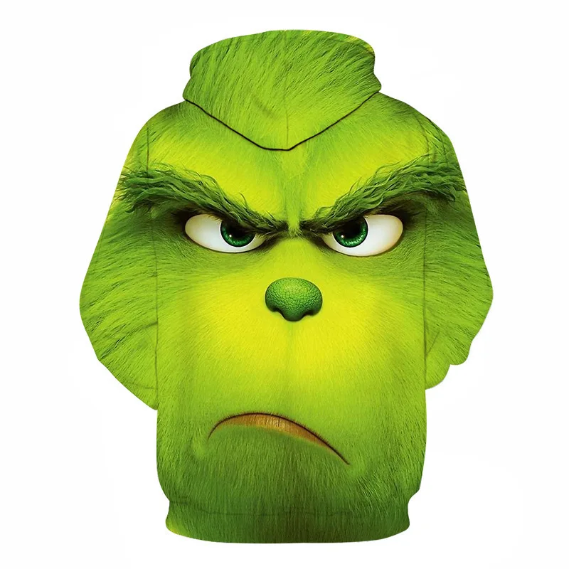 The Grinch Pullover Green Shaggy Hoodies - Image 5